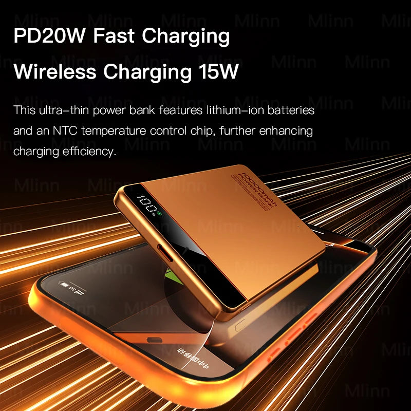 10000mAh Ultra Slim MagSafe Power Bank 20W Magnetic Wireless Fast Charging CCC Portable Battery For Apple Watch iPhone Samsung