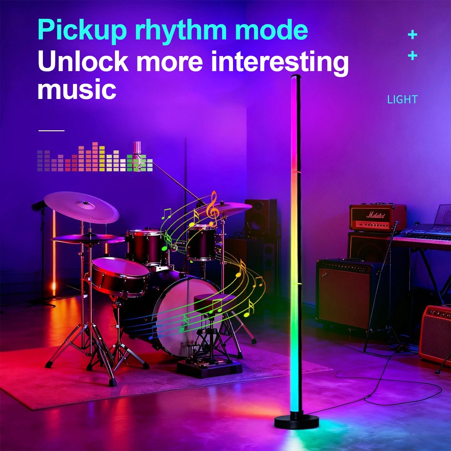 Floor Lamp DC 5V RGB Dream Color with Music Sync