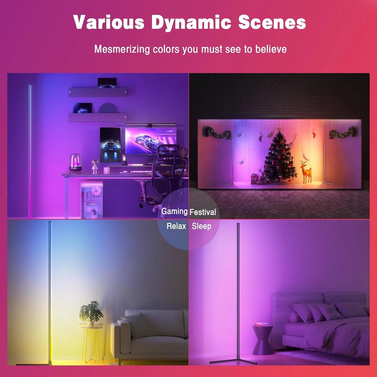 Smart Floor Lamp with APP & Music Sync