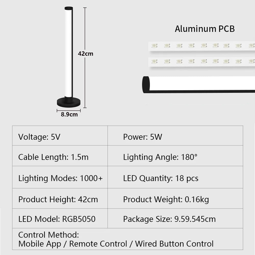 Ambient LED Floor Lamp Remote APP Control Music