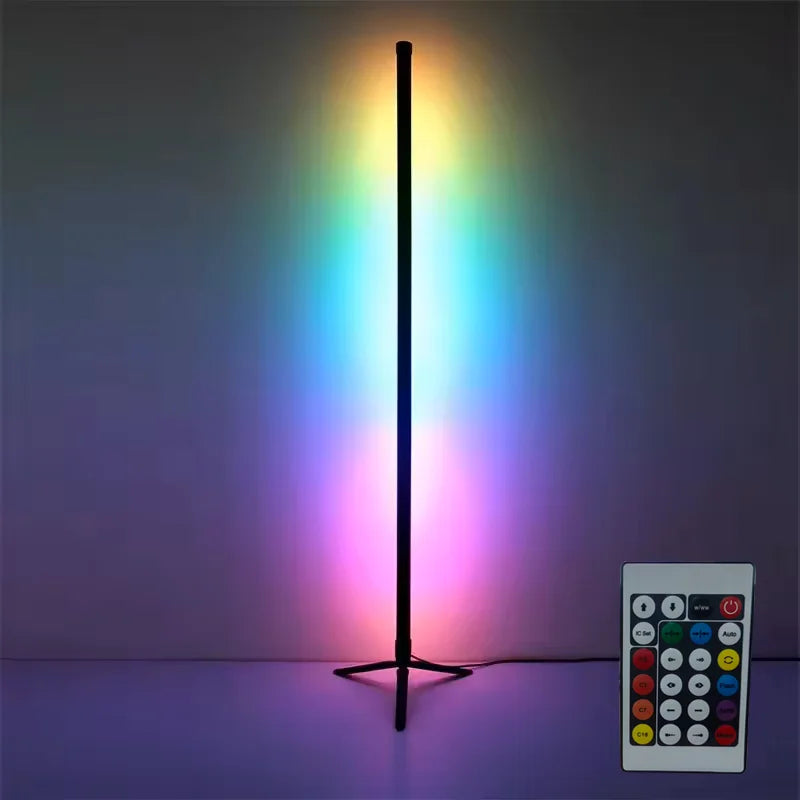 App Controlled RGB Corner Floor Lamp Musical Dimmable for Party Weddings, Holiday Events