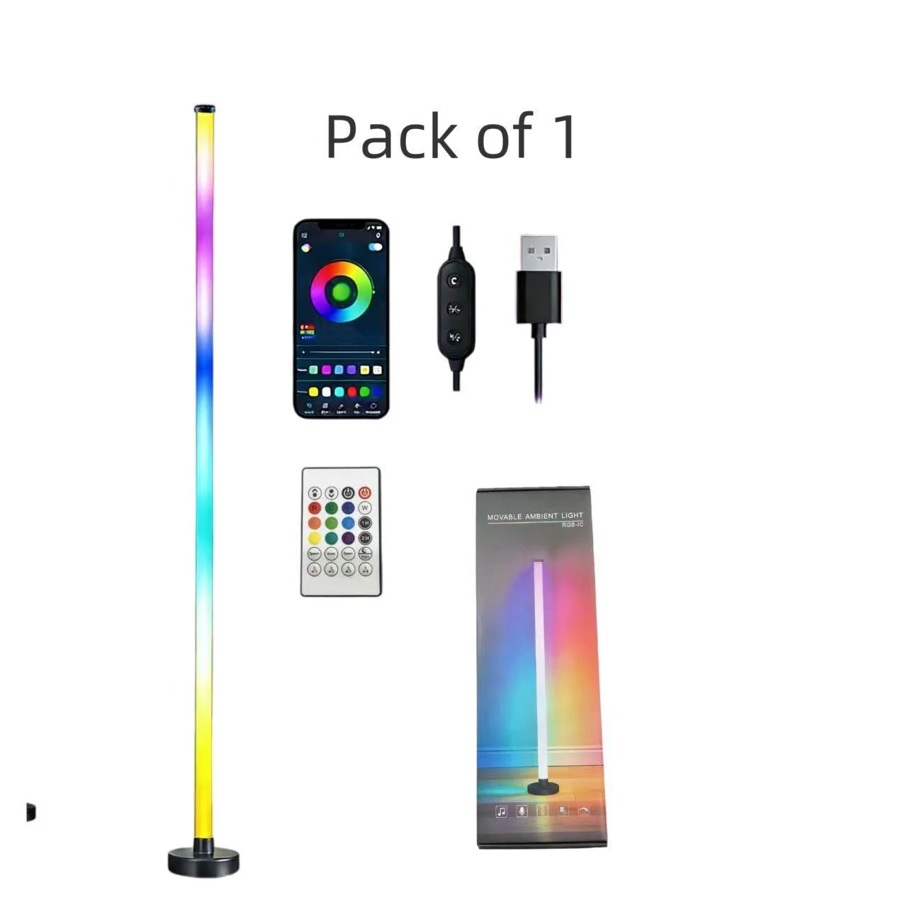 Floor Lamp DC 5V RGB Dream Color with Music Sync
