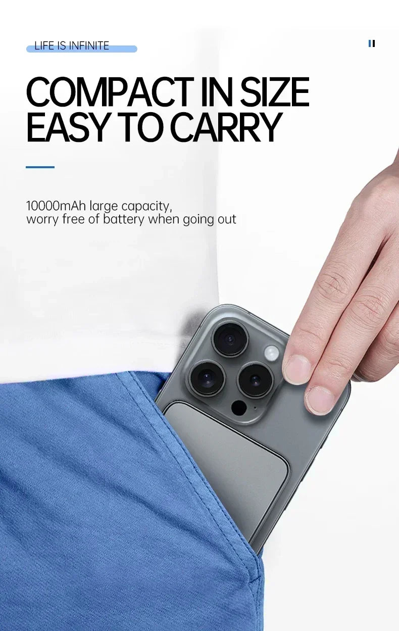 Lenovo Magnetic Wireless 50000mAh Power Bank PD22.5W Super Fast Charging External Battery for Magsafe for iPhone Huawei Samsung