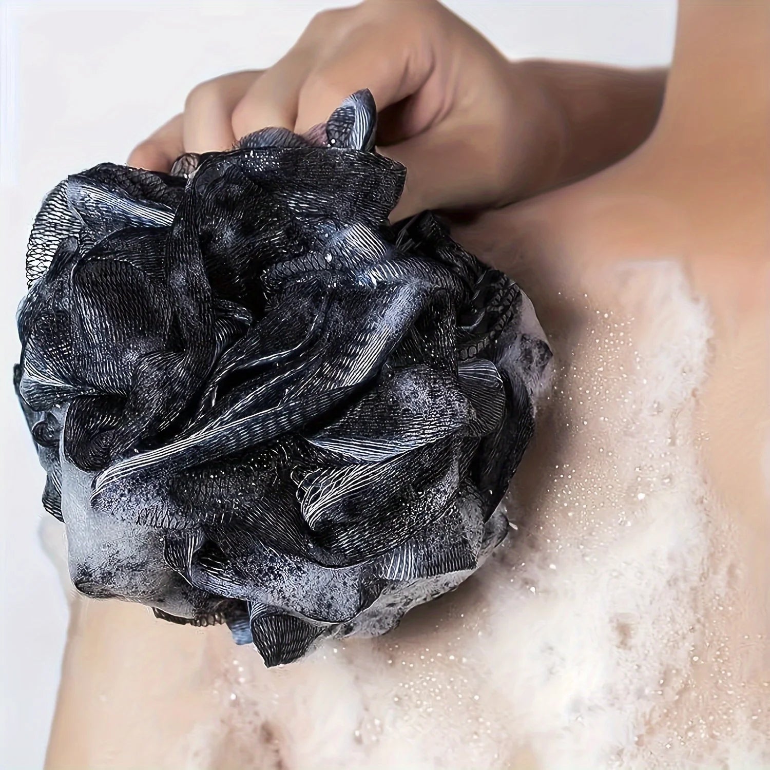 3pcs Bath Back Exfoliating Set, Loofah Sponge, Bath Glove, Exfoliating Bath Washcloth Towel, Back Scrubber for Shower